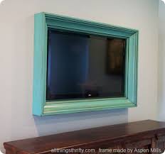 Custom Tv Frame By Aspen Mills Framed Tv Decor Wall Mounted Tv