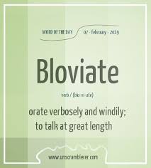 Bloviate Uncommon Words Words Unusual Words