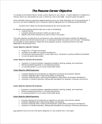 Finance career objective examples 3. 23 Career Objective Resume Examples Pics Resume Templates For Free
