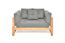 This versatile sofa is incredibly comfortable and there is an endless array of choices in colors, designs, and even. Wooden Sofa Bed In Oak With Dual Arm Angles Futon Company