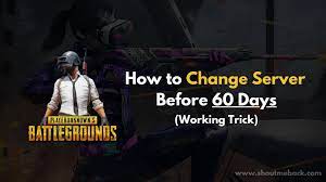 How To Change Server In Pubg Mobile Without Waiting 60 Days 1 In 2021 Server Change Mobile Tricks