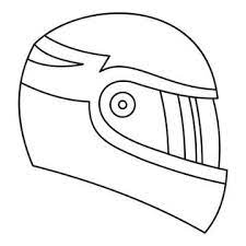 Style De Contour Icone Casque Moto Course Casque Contour Png Et Vecteur Pour Telechargement Gratuit Motorcycle Icon Motorcycle Helmet Design Helmet Design