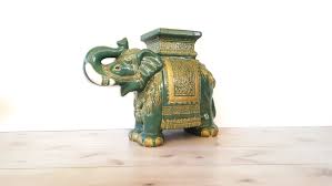 Large Elephant Garden Stool Side Table Plant Stand Chinoiserie Ceramic Elephant Asian Elepha Elephant Home Decor Ceramic Elephant Garden Stool Side Table