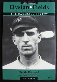 1998 ELYSIAN FIELDS QUARTERLY BASEBALL JOURNAL