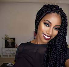 Big Box Prom Hairstyles For African Black Girls Promhair Hairstylesforprom Promhairstyles P Braids For Black Hair Box Braids Hairstyles Braided Hairstyles
