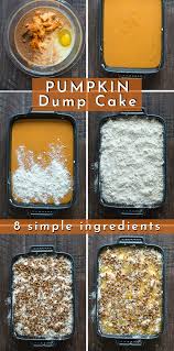 Use Canned Pumpkin And A Box Of Yellow Cake Mix To Make 8 Ingredient Pumpkin Dump Cake Just Mix Dump And In 2020 Dump Cake Pumpkin Dump Cake Recipes Pumpkin Dessert