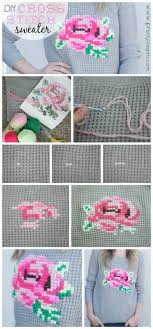 Maybe you would like to learn more about one of these? Diy Cross Stitch Sweater The Pretty Life Girls Diy Cross Stitch Cross Stitch Embroidery Cross Stitch