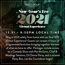 What many people around the world would call a bad year is almost over,. Tao Group Hospitality Virtual Nye 2021 Tickets December 31 2020