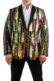 $30 off select tuxedo and suit rentals. Painted Jacket Blazer Unique Customized Men S Suit Etsy