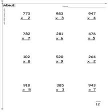 multiplication worksheets 2 and 3 digits timestables 2 and 3 ditit worksheets