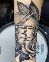 3d, drummer, drums, drumsticks, forearm, music, shading, tattoo mini. Top 67 Drum Tattoo Ideas 2021 Inspiration Guide Artofit