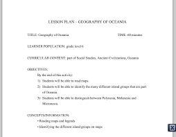 6th Grade Geography Of Oceania Lesson Plan How To Plan Teaching Lesson