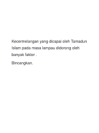 2 7 2 faktor faktor kecemerlangan tamadun islam. Assignment Titas