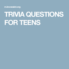 Trivia quiz questions for children and teenagers. Trivia Questions For Teens This Or That Questions Trivia Quiz Trivia Questions