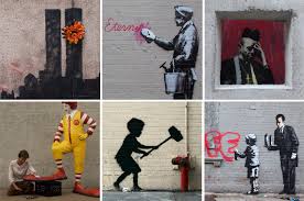 Original banksy dismaland darren cullen postcard print urban street art graffiti. The Banksy Diaries Relive All 31 Days Of His New York Takeover The Village Voice