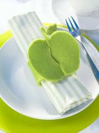 Apple Inspiration Rond De Serviette Aliments En Feutrine Pliage Serviette