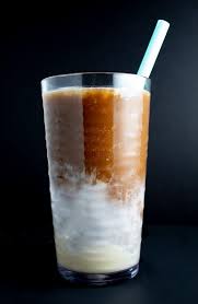 Keto Iced Coffee Closeup Of Glass With Blue Straw Keto Coffee Recipe Ice Coffee Recipe Coffee Recipes