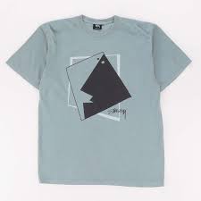 Stussy Square Face Pig Dyed Tee Slate