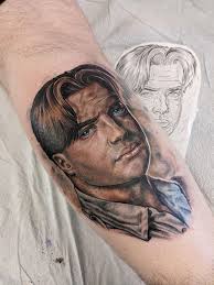 Brendan Fraser portrait done by Ryan Rumsey at Pale Moon Tattoo in  Jeffersonville, Indiana : r/tattoos