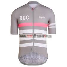 2017 Team Rapha Riding Clothing Biking Jersey Top Shirt Maillot Cycliste Grey Pink White