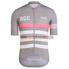 2017 team rapha riding clothing biking jersey top shirt maillot cycliste grey pink white