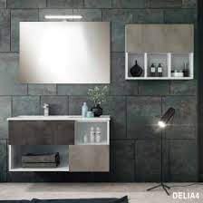 Composizione Bagno Sospeso 100 Con Lavabo A Sx Delia4 Bagni Sospesi Mobile Bagno Accessori Da Bagno