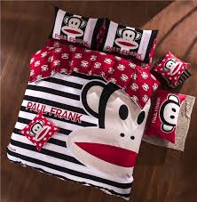100 Coton Enfants Housse De Matelas Ensembles De Literie Reine 4 Pipecs Bande Dessinee Couvercle Monte Mode Drole De Singe Ropa De Cama Jogo De Cama Dans Ens