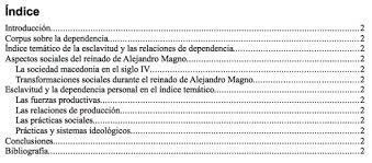 Ejemplo de índice