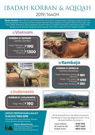 Sasaran kami pada tahun 2019 ini dapat menyembelih sebanyak 200 ekor lembu dan 50 ekor kambing dan dapat membantu sehingga 15 000 golongan kurang berkemampuan. Harga Lembu Korban 2019 Almarida