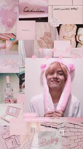 By Me Wallpaper Bts Aesthetic Pink Kimtaehyung Taetae Latar Belakang Fotografi Kreatif Fotografi