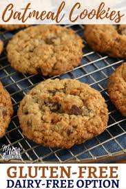 Gluten Free Oatmeal Cookies In 2020 Dairy Free Cookies Gluten Free Oatmeal Cookies Gluten Free Sweets