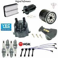 Parts i used 415 pcs black. Tune Up Kit Filters Cap Rotor Spark Plugs Wire For Toyota Tacoma 2 4l 2 7l 95 97 Ebay