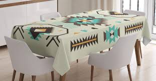 Southwest dividing wall is a step down adobe look. Buy Ambesonne Southwestern Tablecloth Ethnic Illustration Of A Zigzags Design Triangular Iconic Artwork Motifs Rectangular Table Cover For Dining Room Kitchen Decor 60 X 90 Pale Yellow Online At Low Prices In