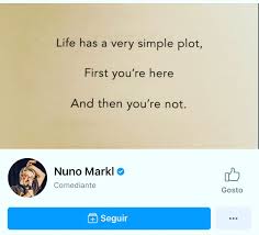 Never miss another show from nuno markl. Nuno Markl Facebook