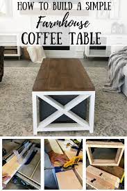 Diy farmhouse coffee table with woodwork plans. How To Build A Simple Farmhouse Coffee Table The Stonybrook House