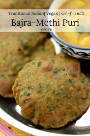 This Bajra Methi Puri Recipe Is Simple With Bajra Pearl Millet Flour Fresh Fenugreek Leaves And Sp Puri Recipes Methi Recipes Indian Food Recipes Vegetarian
