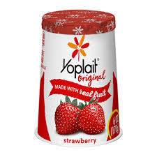 strawberry original yogurt with real