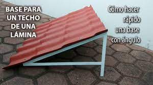 Techo De Una Lamina Youtube