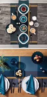 Table Runner Plaid Blue Yellow Hearth Hand With Magnolia Easy Diy Fall Decor Easy Fall Decor Hearth Hand With Magnolia