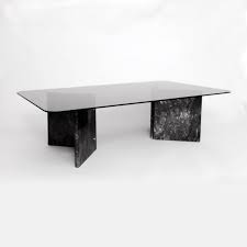 Italian Black Carrara Marble Coffee Table With Smoked Glass Top 1980s Marble Coffee Table Marble Round Coffee Table Coffee Table White