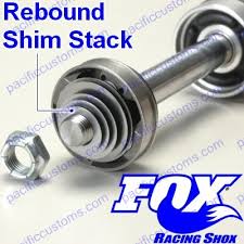 Fox 2 0 Shock Rebound Valve Stack Set For 5 8 Or 7 8 Shaft