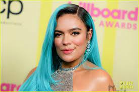Maluma follows with 11, j balvin with 9, and karol g, anuel aa and black eyed peas with eight each. Karol G Rocks Bright Blue Hair A Shimmering See Through Look At The Billboard Music Awards 2021 Photo 4559120 2021 Billboard Music Awards Billboard Music Awards Karol G Pictures Just Jared
