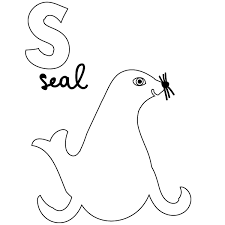 The seal coloring pages also available in pdf file that you can download for free. S For Seal Coloring Page Babadoodle
