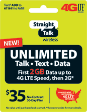 We did not find results for: 35 30 Days Unlimited Plan Straighttalk