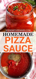 This Homemade Pizza Sauce Is Quick And Easy To Prepare And Is Perfect For Freezing Not Just For Piz Pizza Sauce Homemade Pizza Recipes Homemade Homemade Pizza
