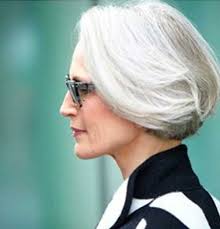 With waves to give volume. 15 Hairstyles For Short Grey Hair
