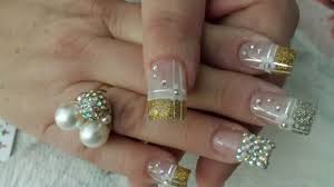 Uñas bonitas de colores claros. 25 Disenos De Unas Con Piedras Ideas Originales Y Muy Bonitas
