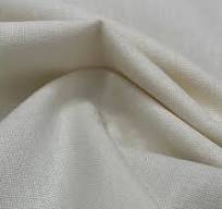 Ivory Linen Woven Fabric - 200 GSM