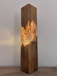 Epoxy Bois De La Lampe La Lampe De Nuit De La Resine De Table Decor Unique Lumiere De Nuit Decor De Lumiere Deco Lampe Bois Table De Resine Luminaire Bois