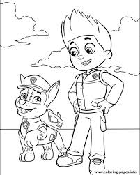 Check spelling or type a new query. Paw Patrol Ryder And Chase Coloring Pages Printable